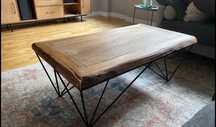 Stolik kawowy drewniany loft