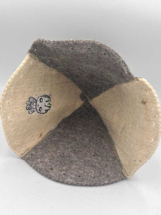 Czapka do Sauny,(naturalna) dwóch kolorach z Grutem