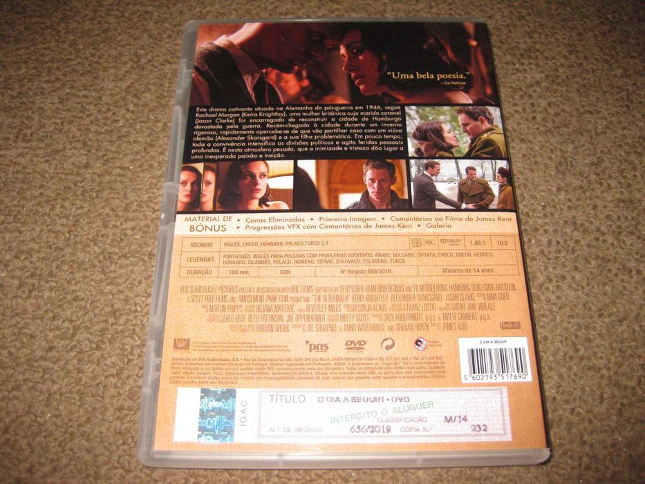 DVD "O Dia a Seguir" com Keira Knightley/Raro!