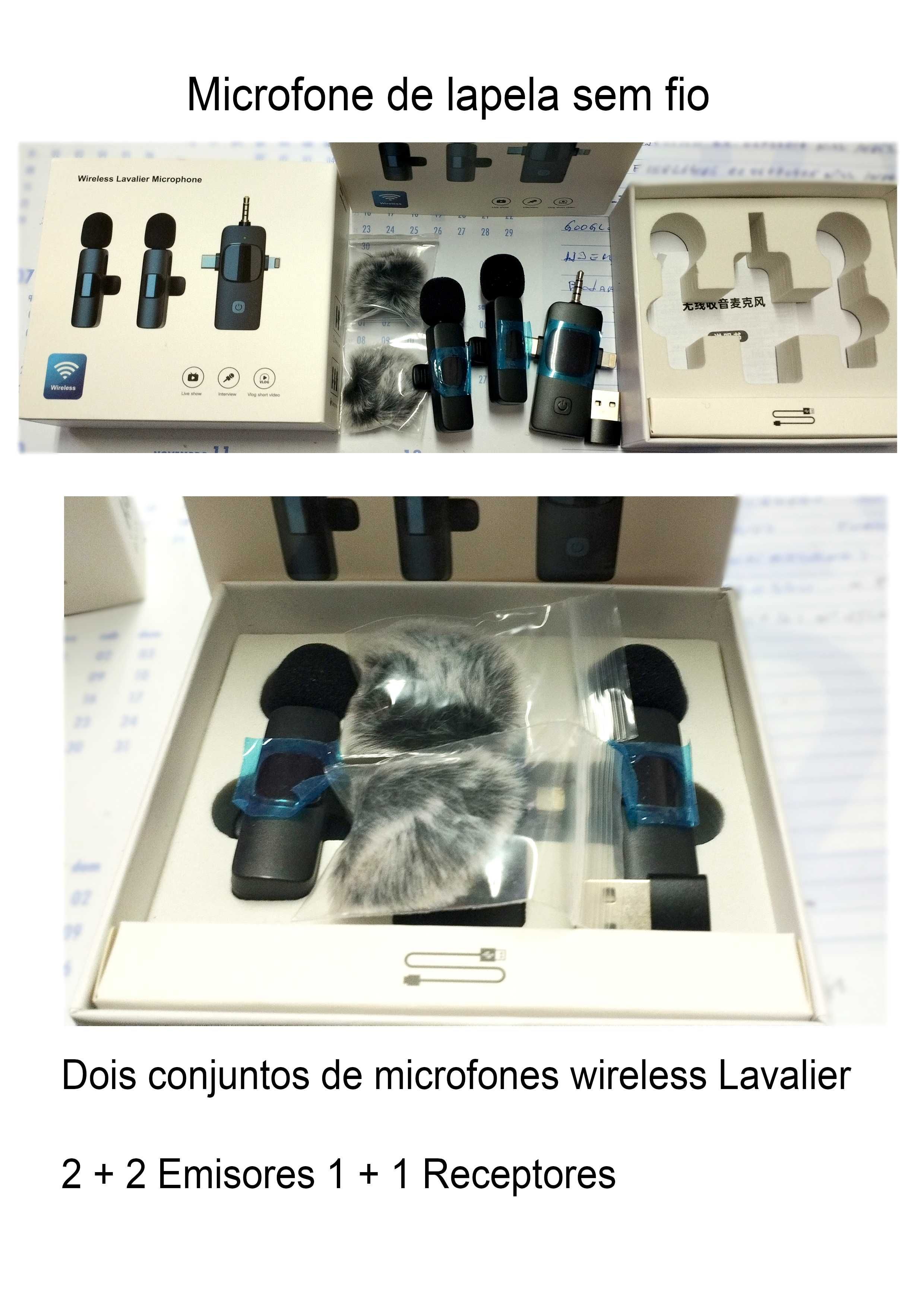 Microfones de Lapela sem fios