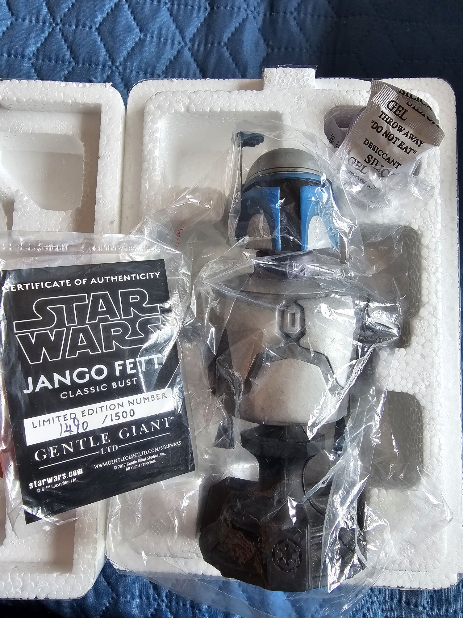 Star wars - busto jango fett, gentle giant