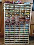 Organizer półka tablica na autka hot wheels resoraki 90 przegródek