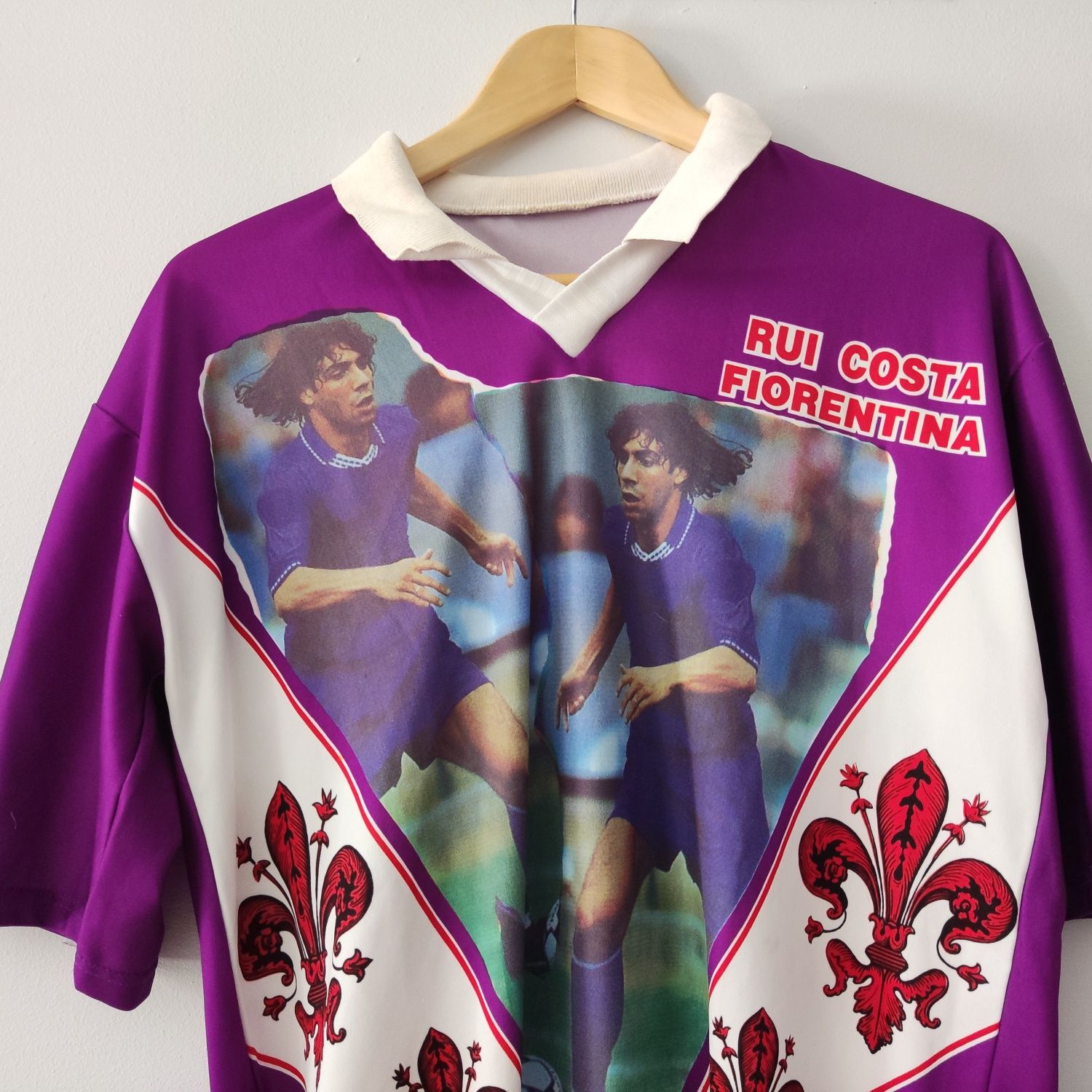 "Fiorentina - Rui Costa" Antiga camisa, camisola de campeão