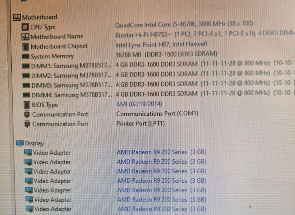 Intel i5-4670K 3.8Ghz/16gb/Материнка Мощний комплект для компьютера
