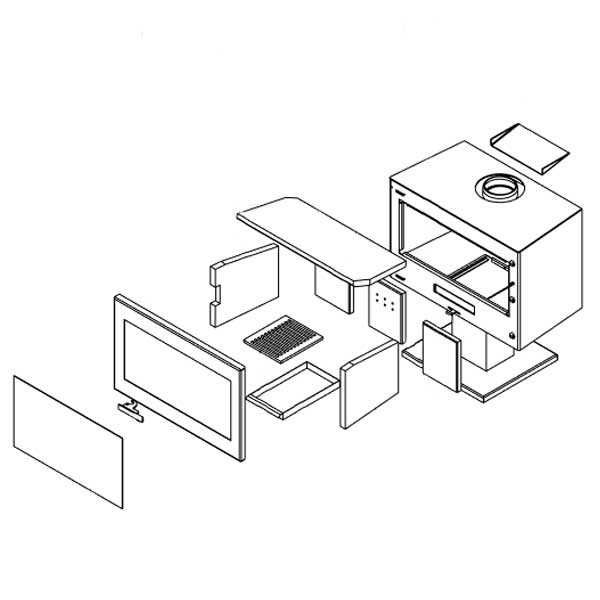 Salamandra Juan Panadero MAJA EcoDesign 7,2Kw