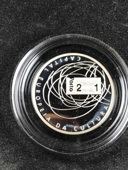 500 Escudos 2001 Prata Proof - Porto Capital Europeia da Cultura