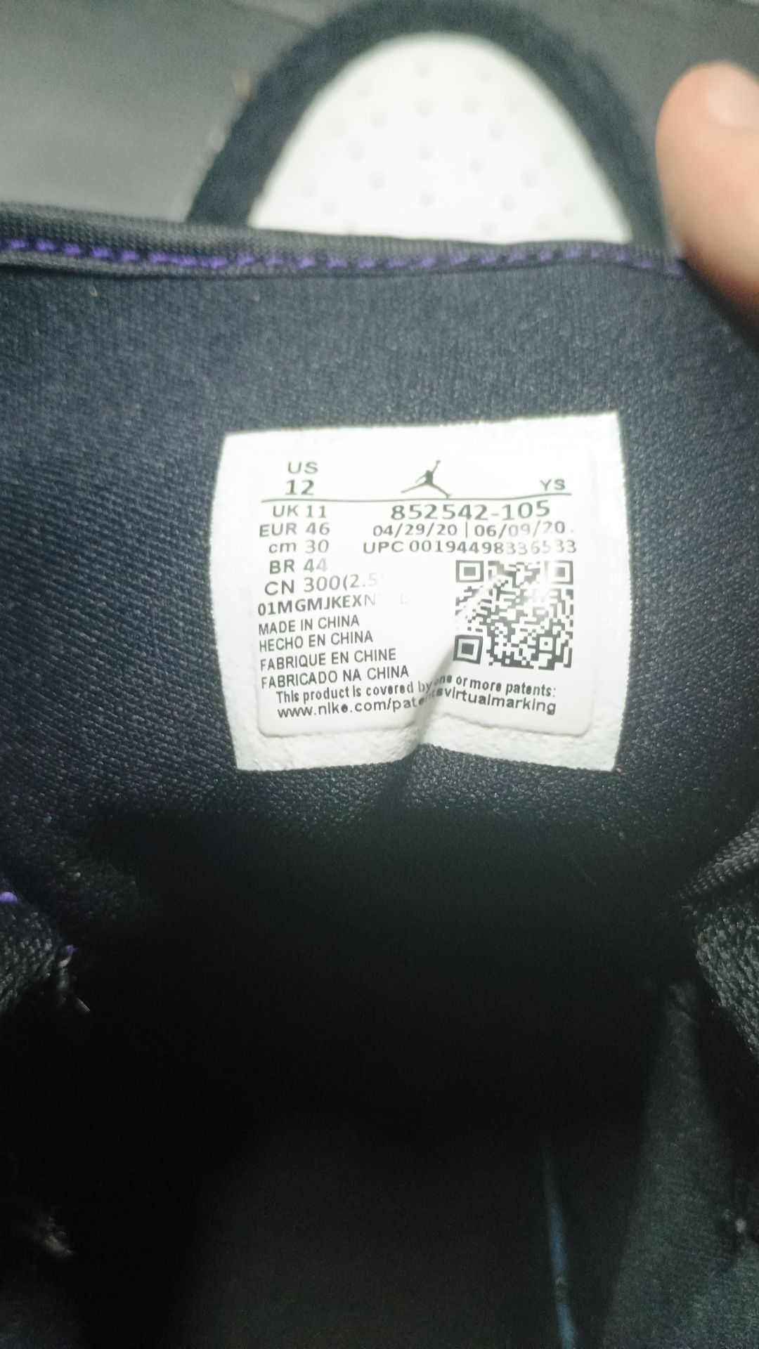 Nike air Jordan 1 retro mid se court purple