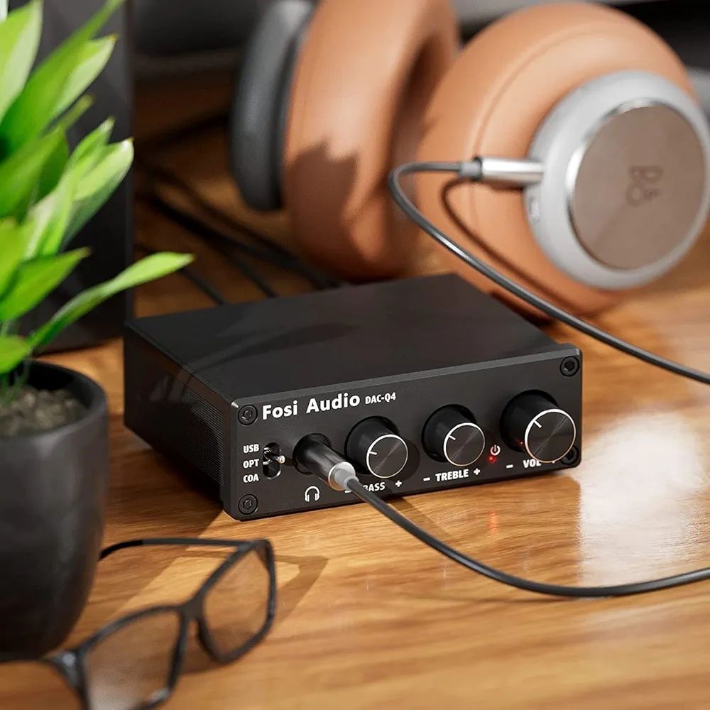 Fosi Audio Q4 DAC – Wzmacniacz Słuchawkowy i Konwerter Cyfrowo-Analogo