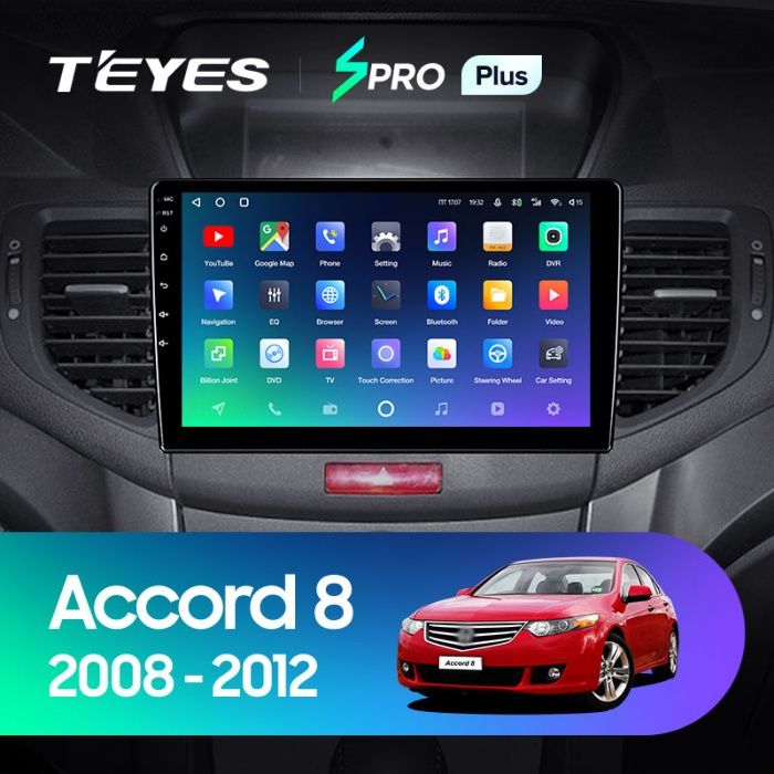 Штатная магнитола Teyes SPRO Plus Honda Accord 8 (2008-2012) Android