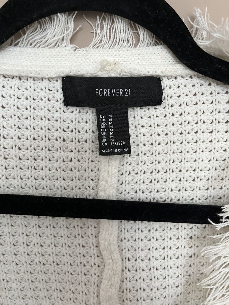 Sweter bolerko Forever21 M kremowy