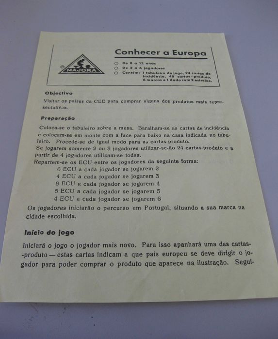 Jogo de tabuleiro conhecer a Europa