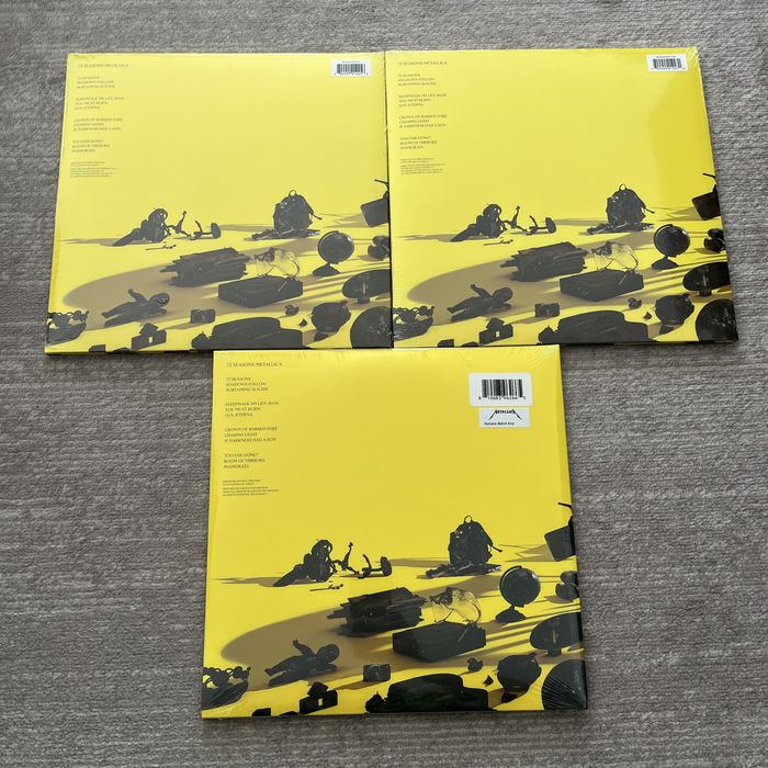 Três copias seladas de 72 Seasons dos Metallica - Raro