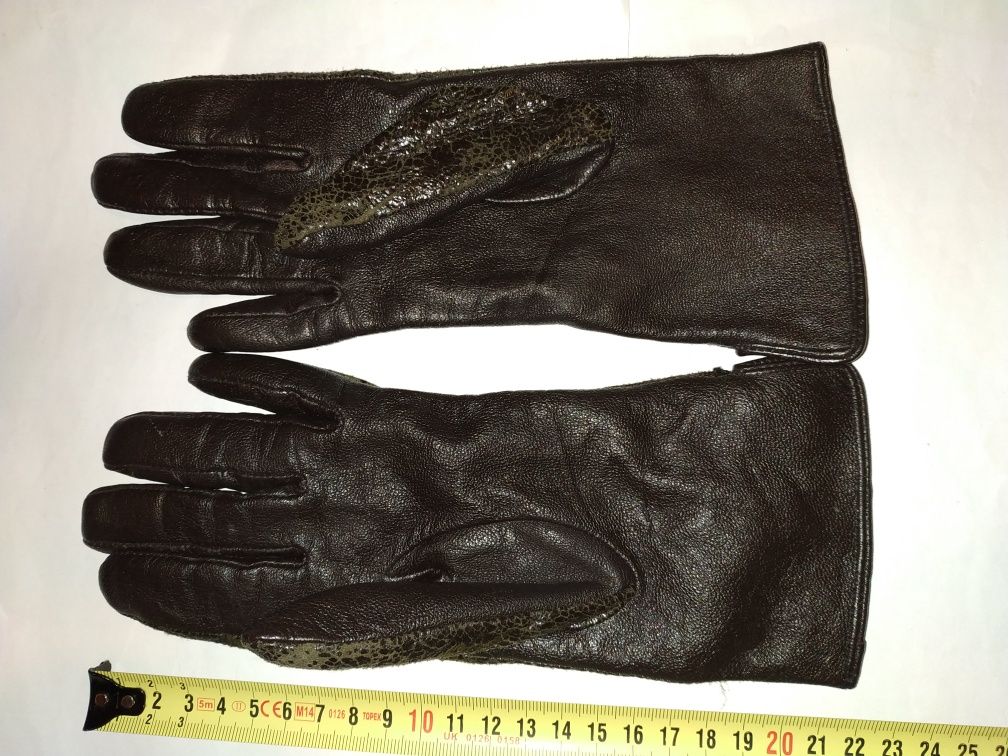 Женские настоящие кожаные перчатки Fortune. Новые, не использовались