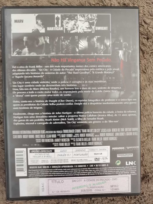 Sin City A Cidade Do Pecado DVD