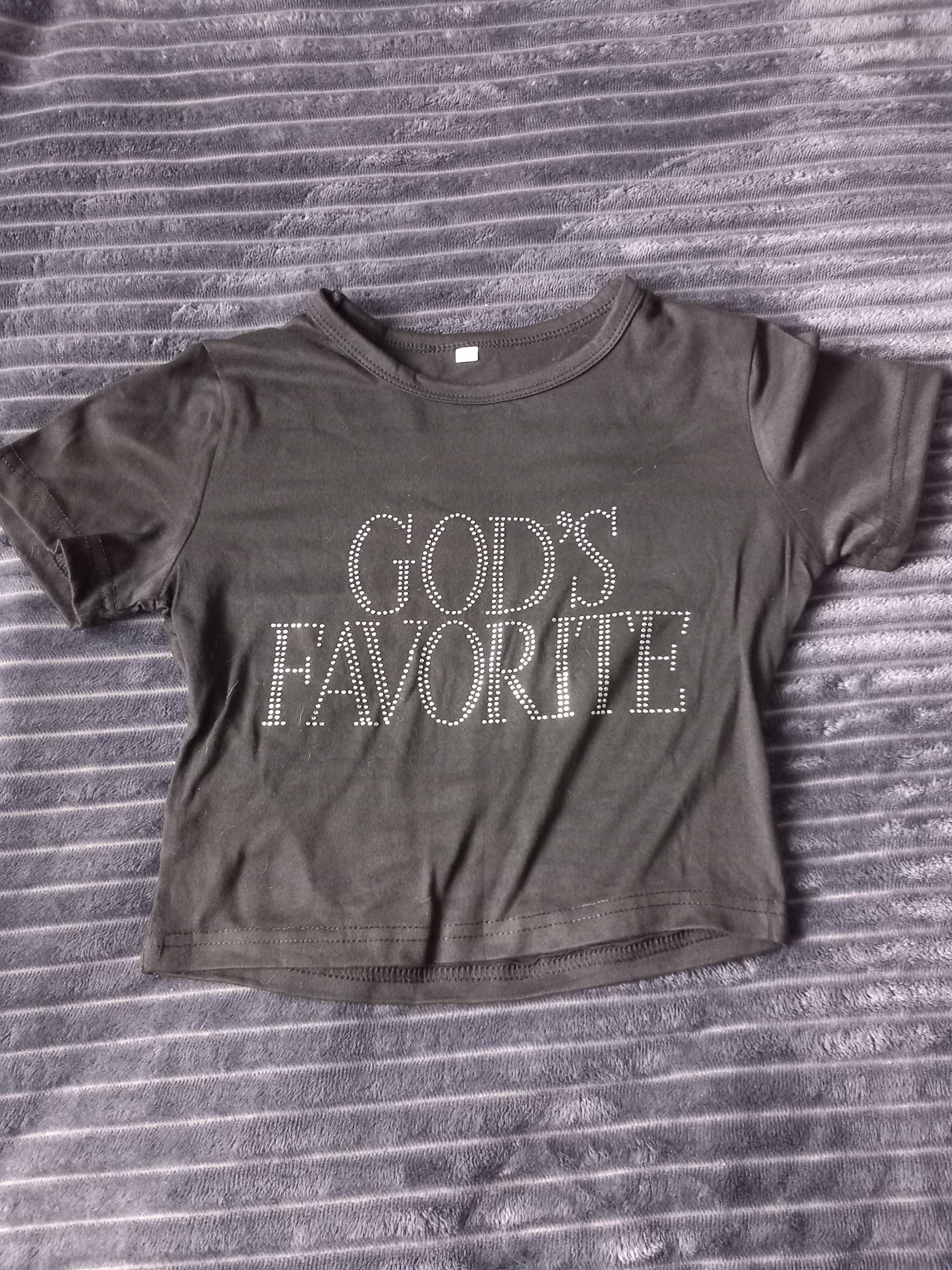 Krótki.obcisły t shirt roz S