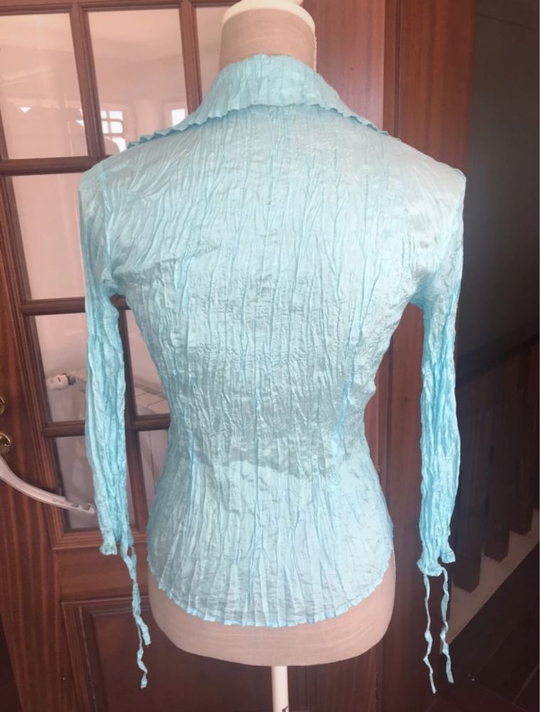 Camisa enrugada Mango