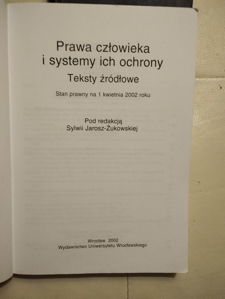 Prawa człowieka i system ich ochrony