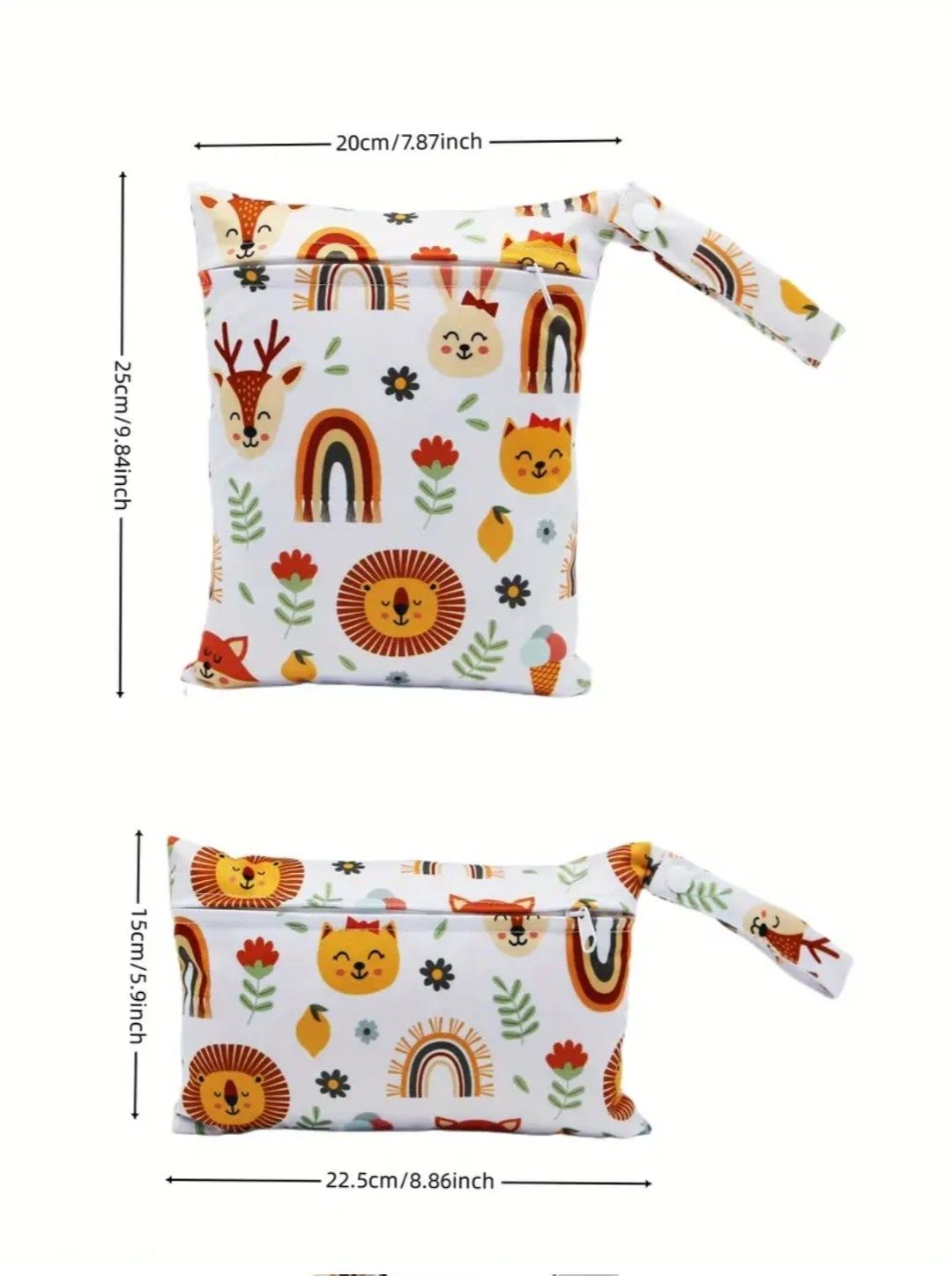 Conjunto de 2 sacos com estampado