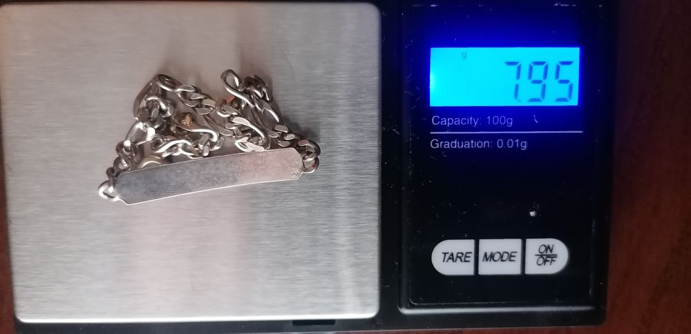 Pulseira de prata /homem