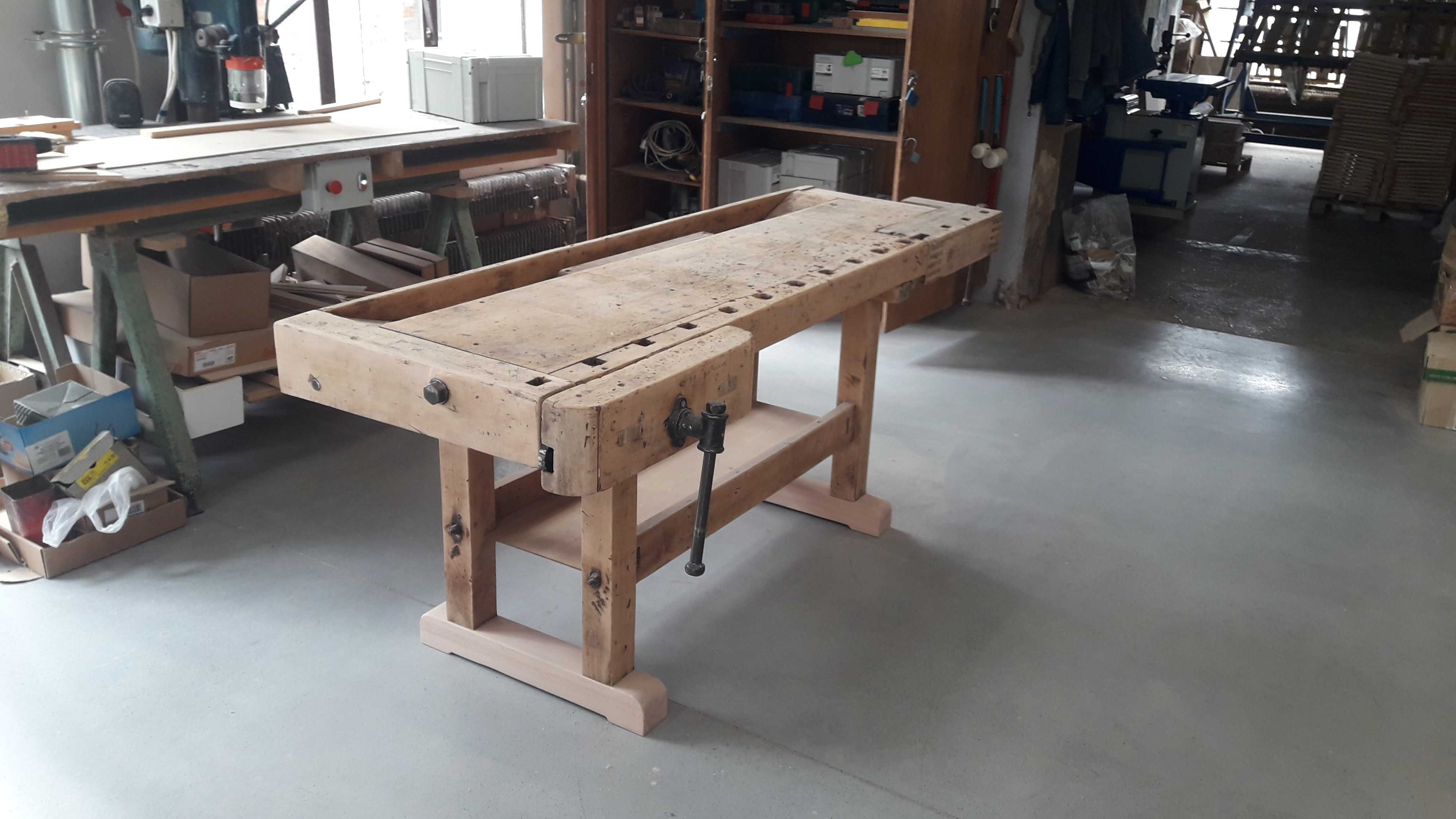 stół stolarski , strugnica, mebel loft