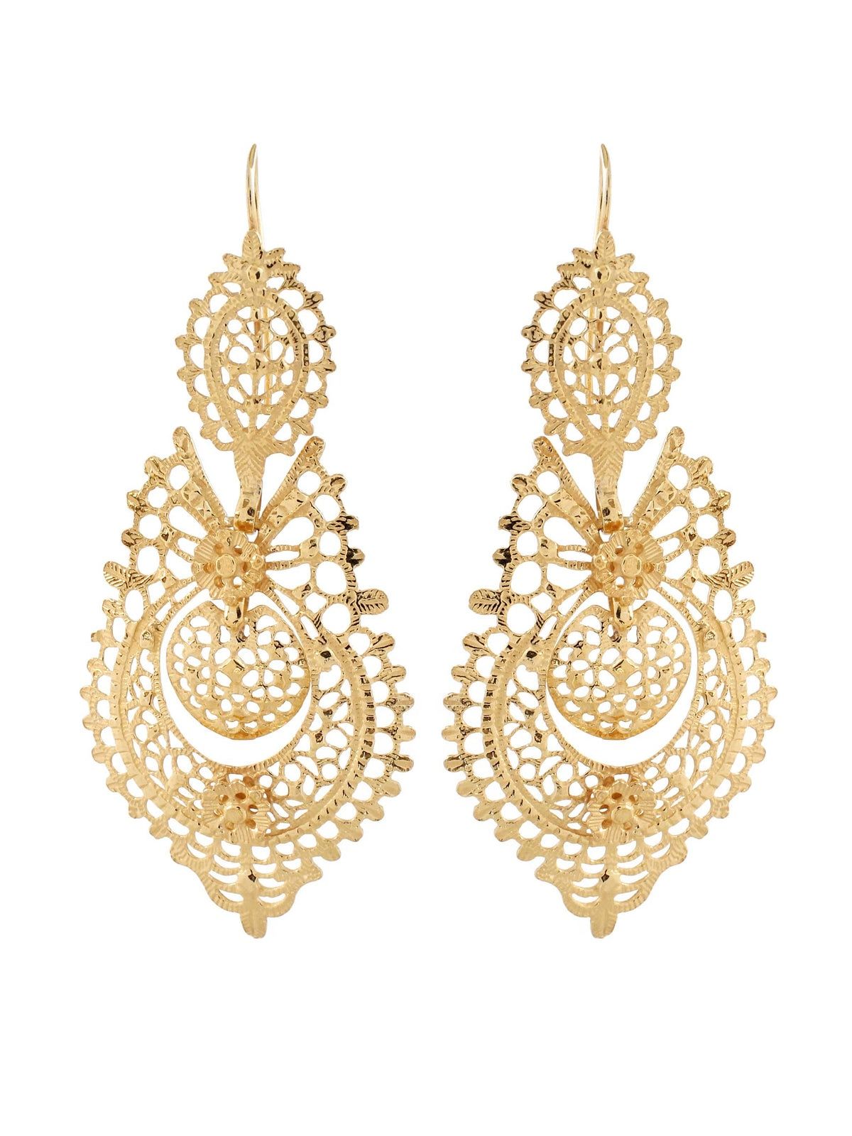 Brincos Rainha Tamanho Grande  NOVOS  Aço Dourado