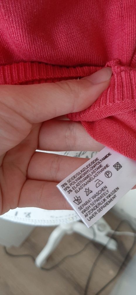 Bluzka top bez rękawów z kołnierzykiem 36