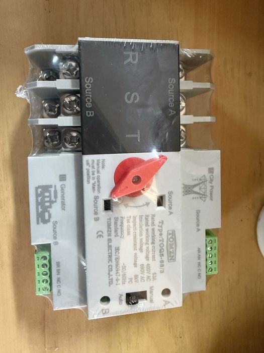 Автоматичний перемикач (АВР) під DIN-рейку Tomzn-ATS63A