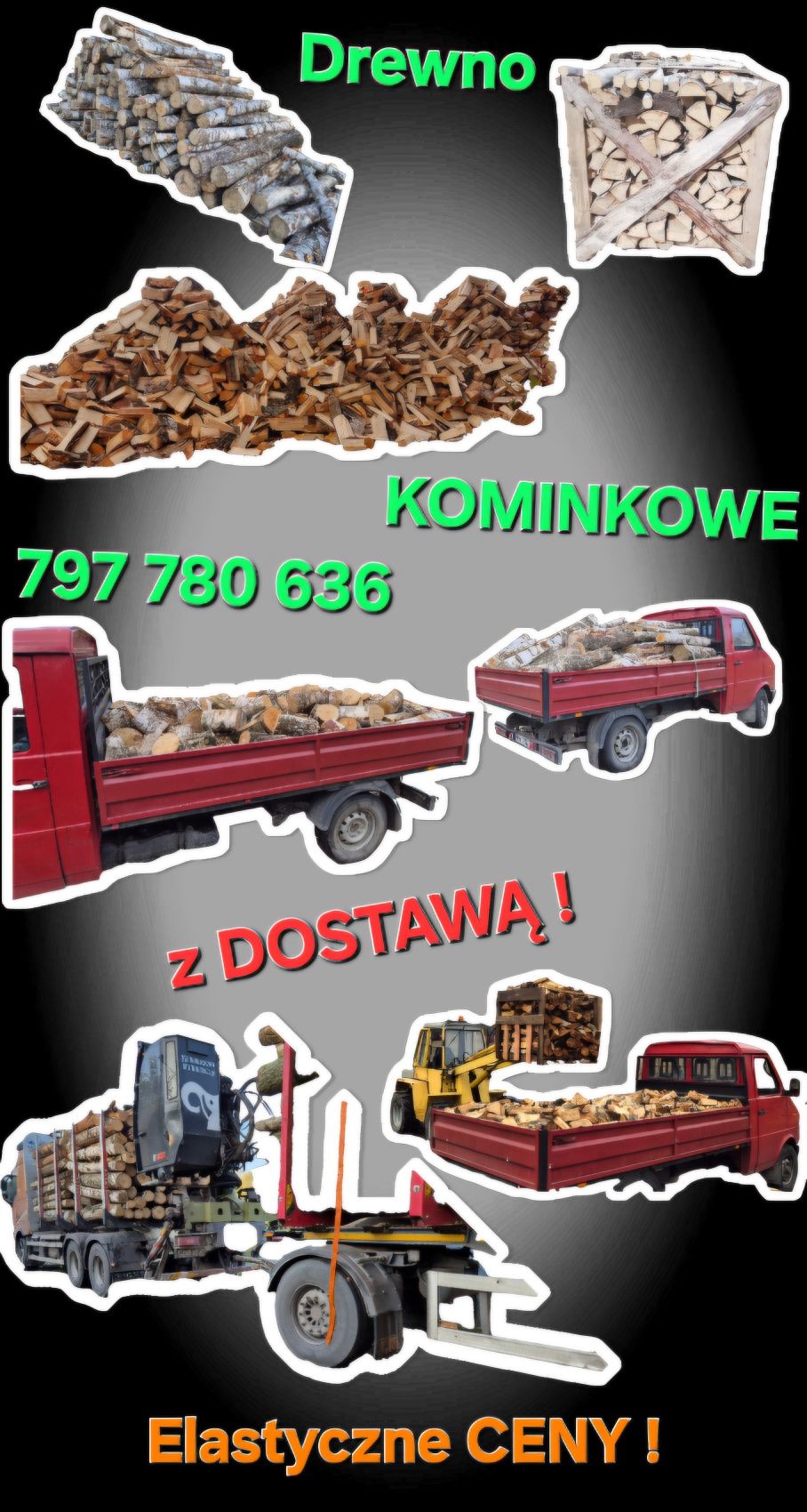 Drewno Kominkowe i do pieca  BEZ WYCHODZENIA Z DOMU*Z dostawą* opałowe