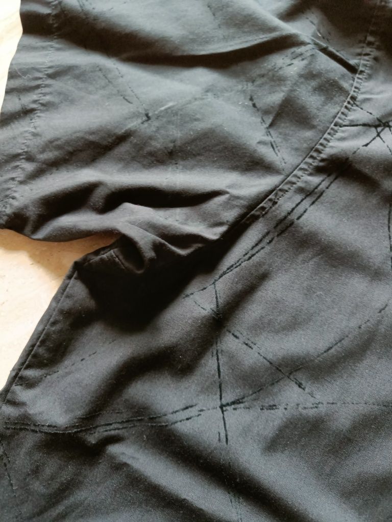 Koszula męska z krótkim rękawem w kolorze czarnym, rozmiar XXL