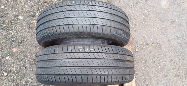 215/55R17 94W MICHELIN , dwie opony letnie.