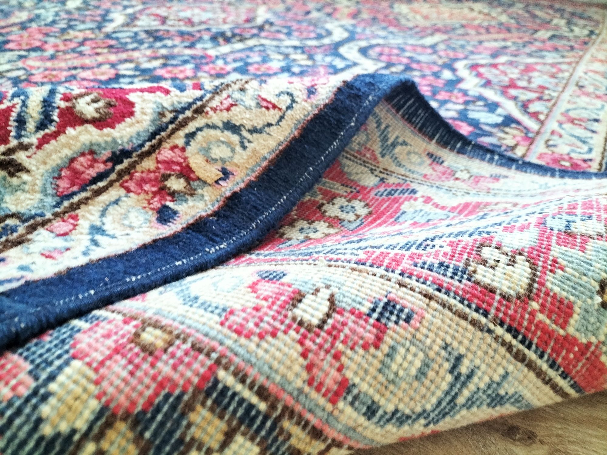 Przepiękny ręcznie tkany wełniany Irański dywan Kirman 210x300cm
