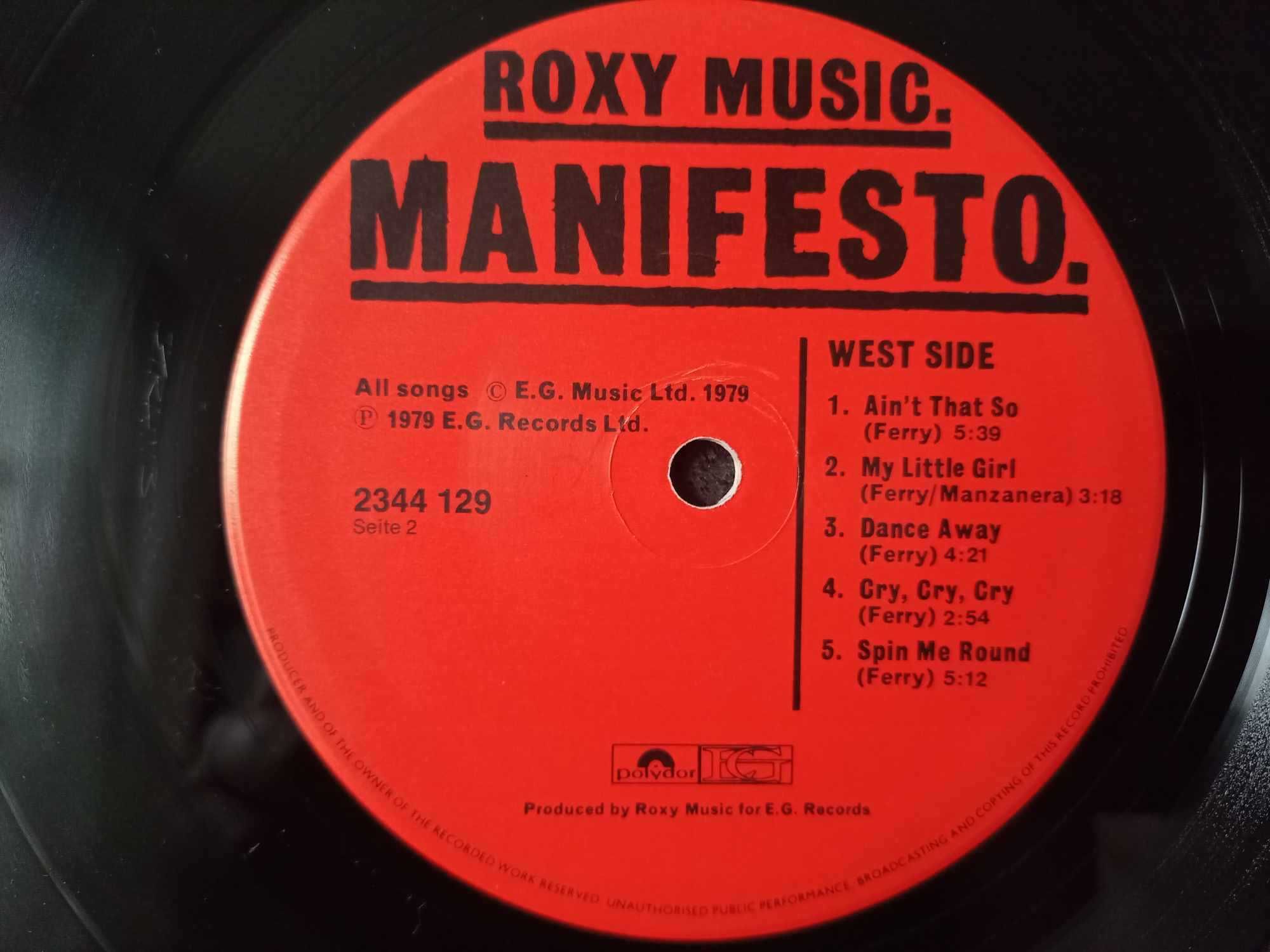 Płyta winylowa Roxy Music- Manifesto