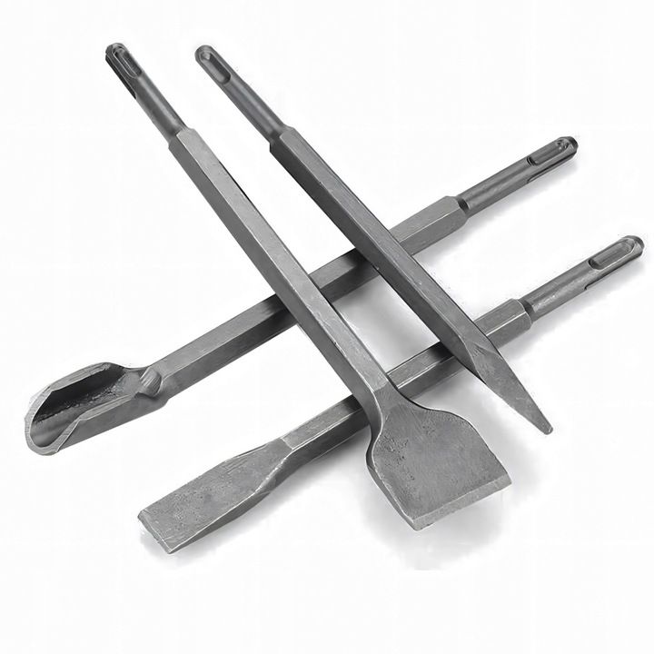 Dłuta Do Betonu Zestaw 4X Dłuto Sds Plus Sds+ Wysokogatunkowa Stal