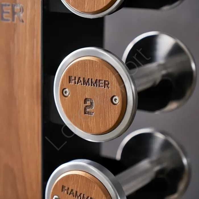 Zestaw drewniano-stalowy 1-10 kg ze stojakiem # Salon z ekspozycją