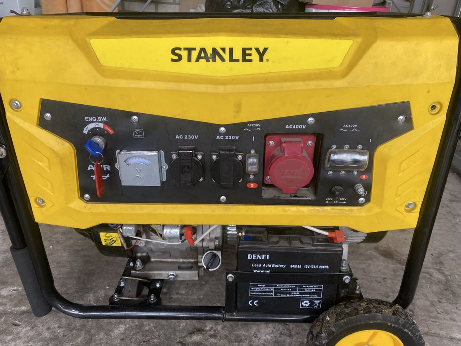 Генератор STANLEY SG7500 7,5 кВт трьохфазний бензиновий
