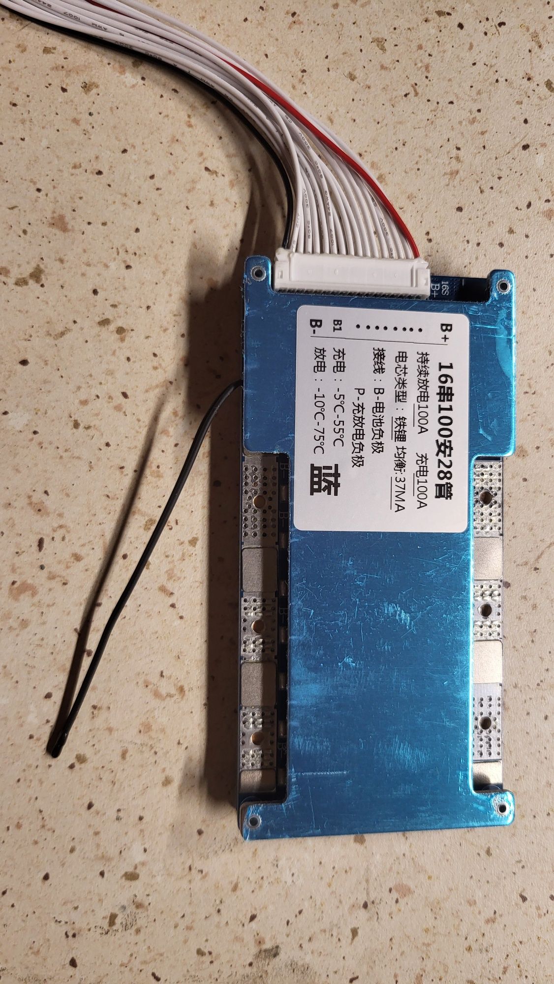 Bms 16s 100A max 350A lifepo4 z balanserem lfp