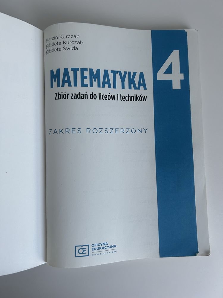 Matematyka zbior zadan 4 zakres rozszerzony
