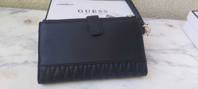 Nowy duży portfel GUESS czarny brinkley slg a106