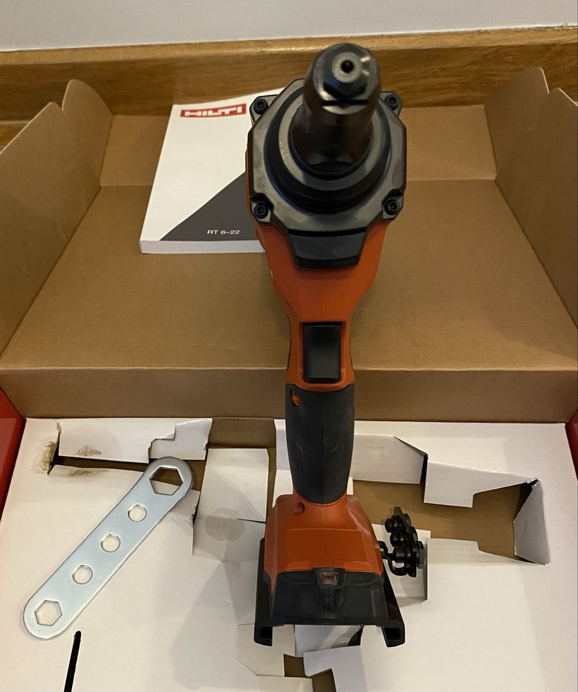 NOWA nitownica HILTI RT 6-22 wraz z końcówkami i pudełkiem