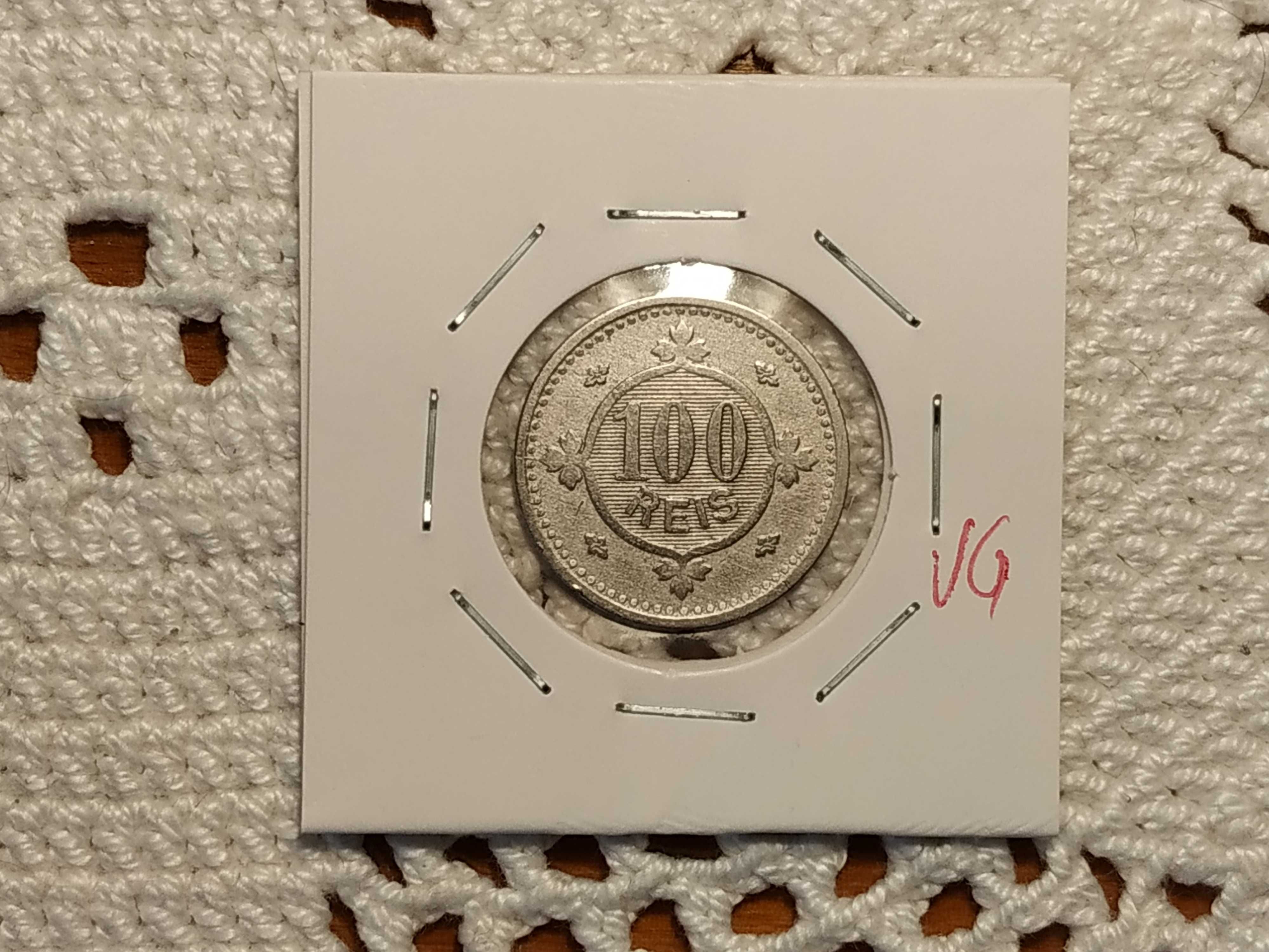 Portugal - moeda de 100 reis de 1900 (VG)