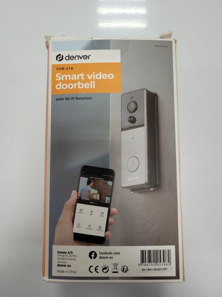 Dzwonek Smart z kamerą Denver VDB-216