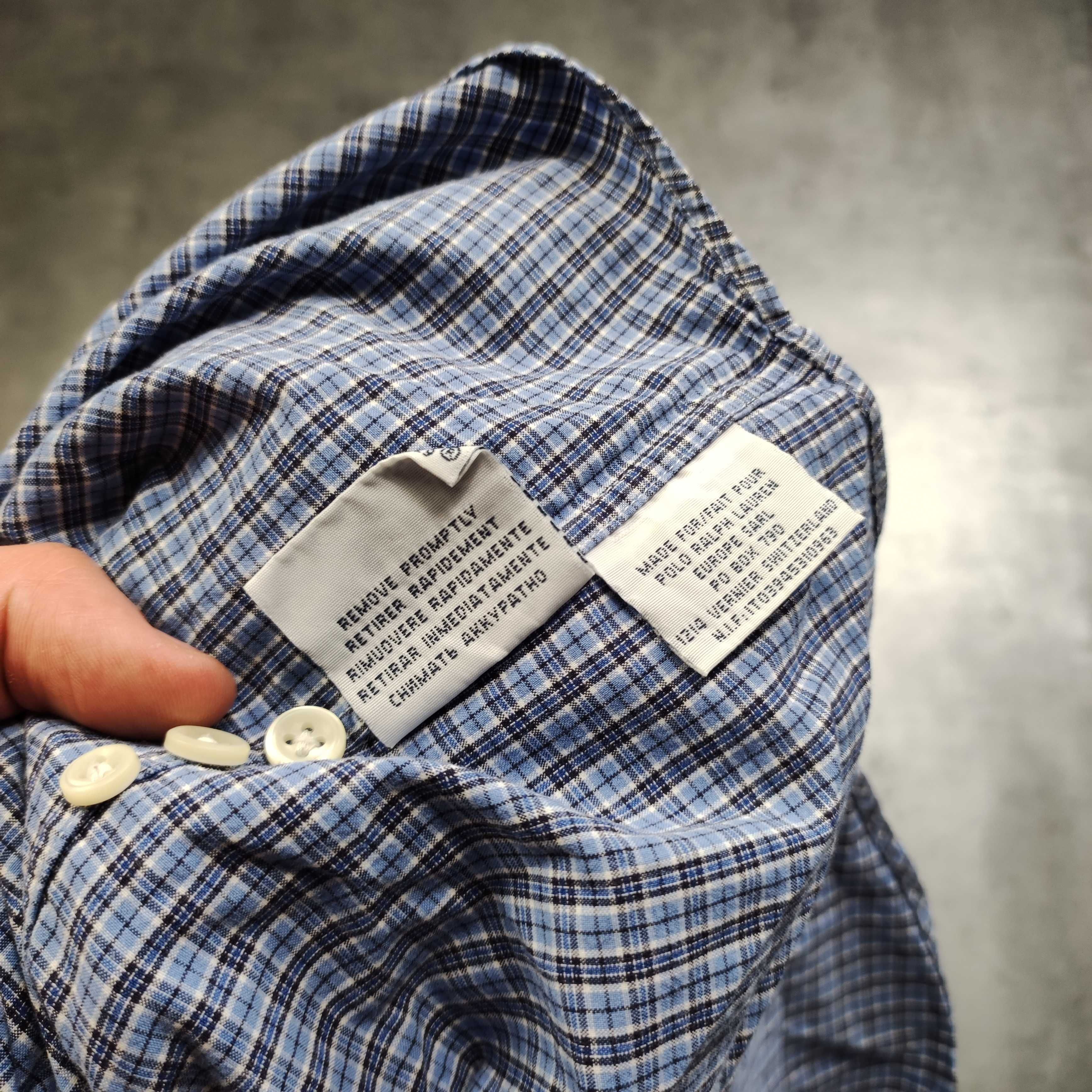 MĘSKA Koszula Elegancka PREMIUM Polo Ralph Lauren Drobna Kratka Konik