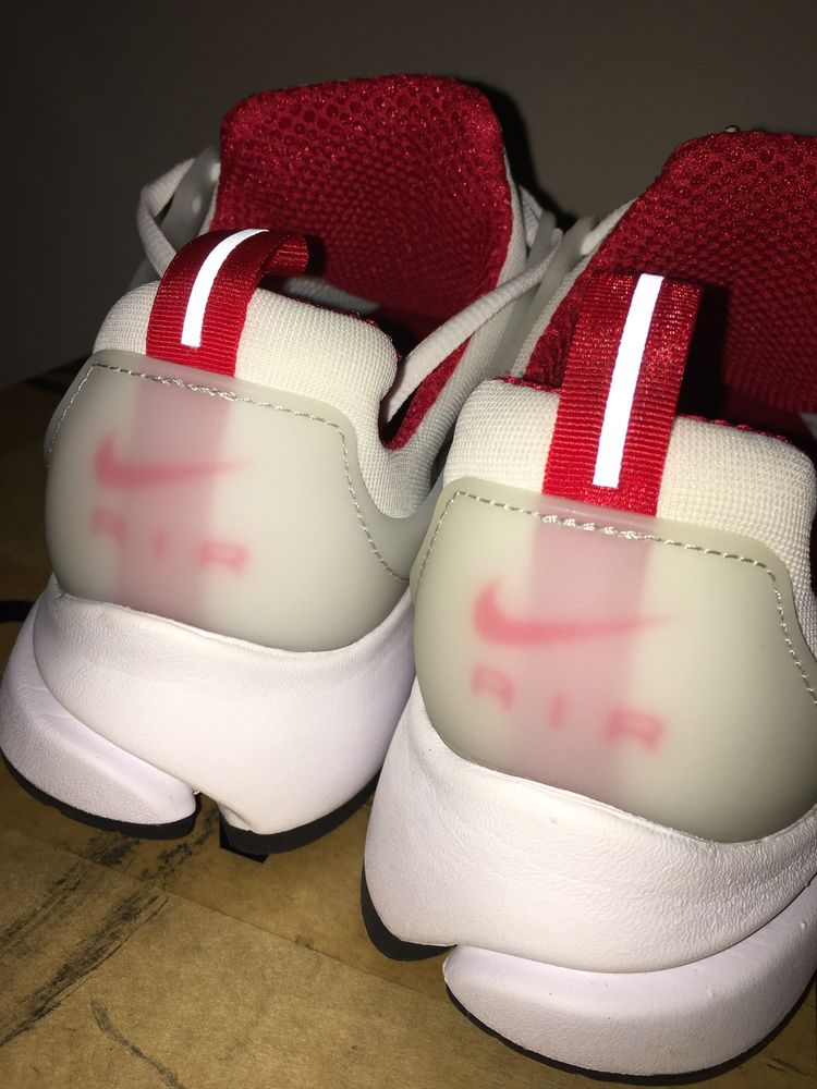 Nike Air Presto "White/University Red" 41 nowe białe LIKWIDACJA