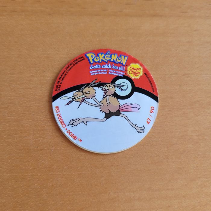 Żeton  naklejka z Chupa chups 47/90 Dodrio
