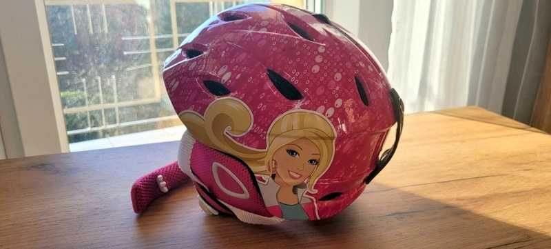 Różowy kask narciarski Barbie rozmiar S