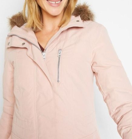 B.P.C parka różowa z futerkiem damska 50.
