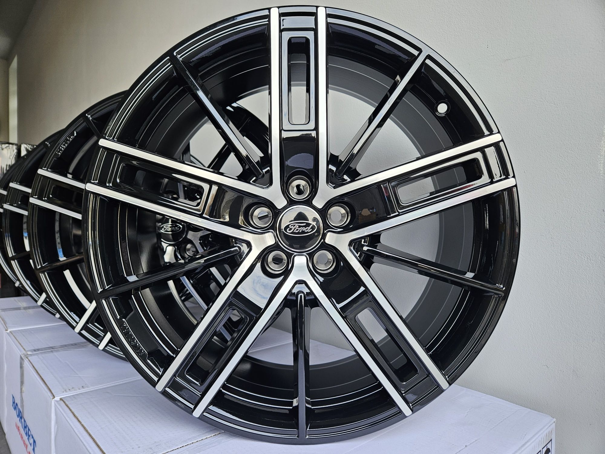 FORD 19 " Nowe 5x108 Kuga EDGE S-Max Mondeo Fusion Focus Czarne Felgi