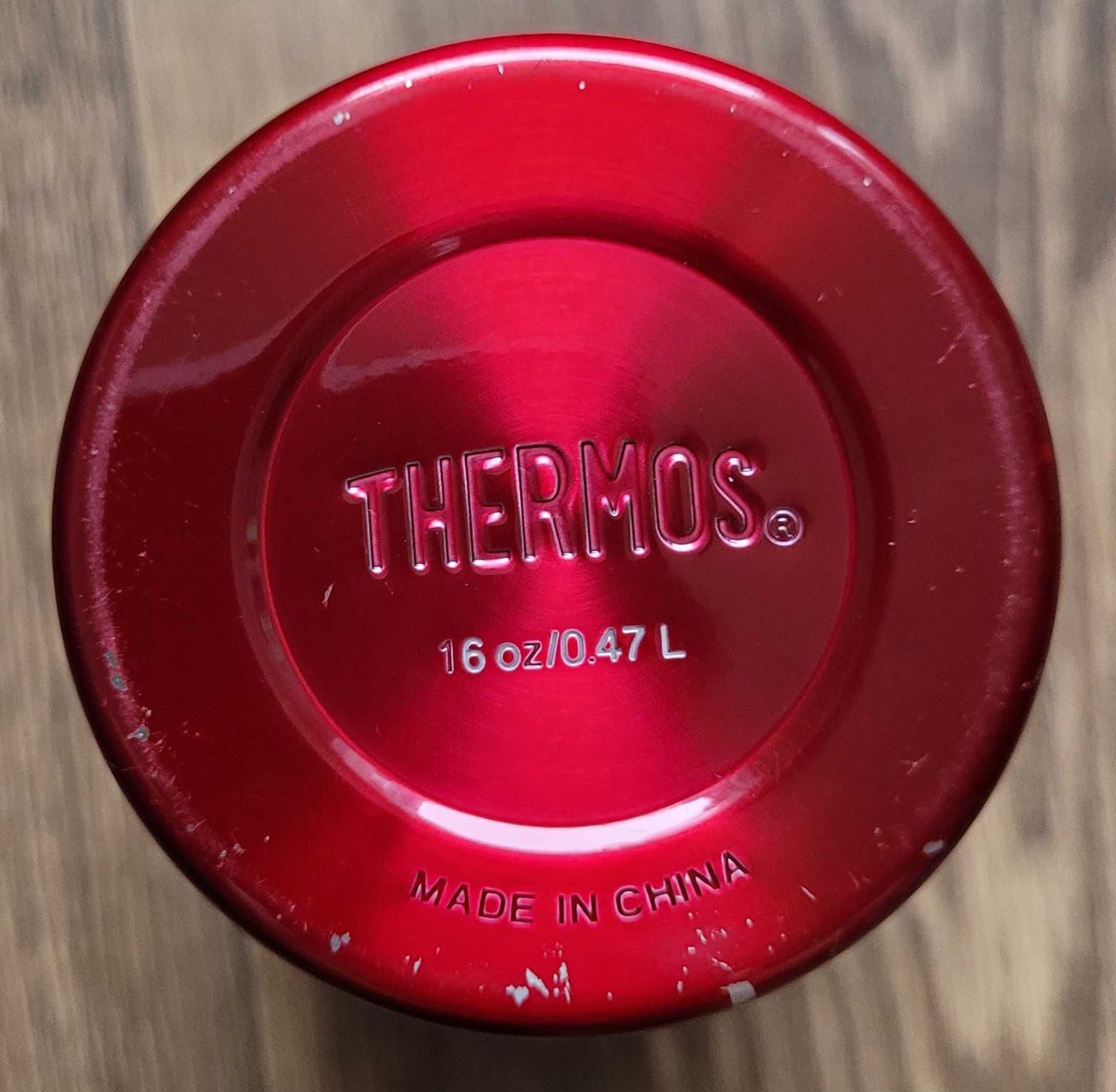 kubek termiczny Thermos King Travel 0,47l 470ml izolowany czerwony