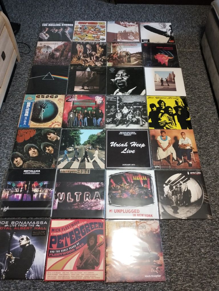 Płyty gramofonowe 27sztuk, LED Zeppelin, Metallica, Pink Floyd, Joplin