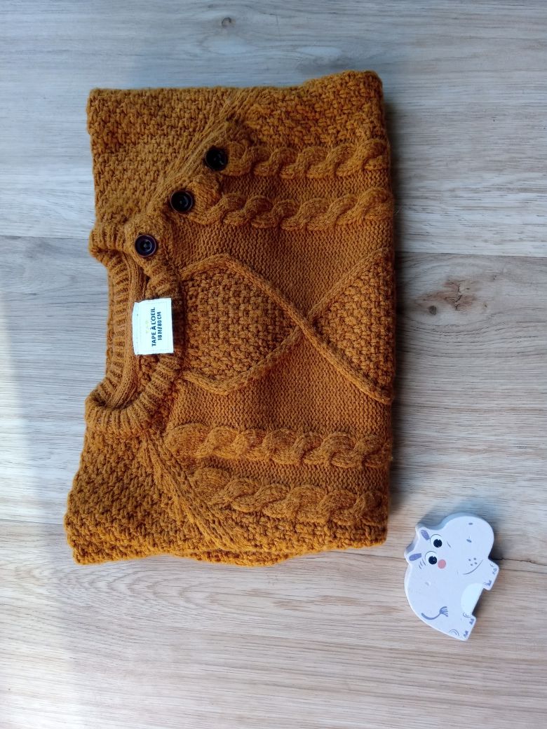 Sweter rudy TAO rozmiar 80